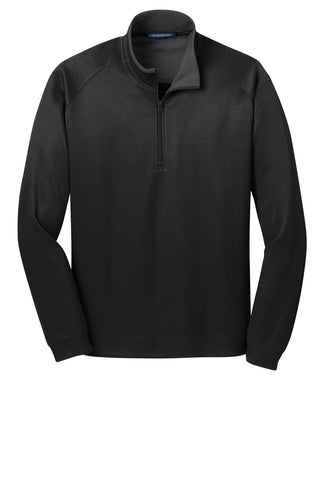 Port Authority Vertical Texture 1/4-Zip Pullover (Black/ Iron Grey)