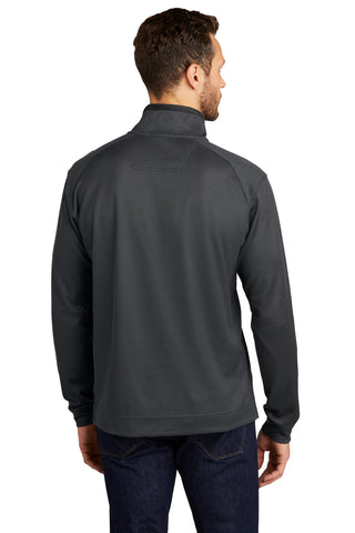 Port Authority Vertical Texture 1/4-Zip Pullover (Iron Grey/ Black)