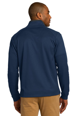 Port Authority Vertical Texture 1/4-Zip Pullover (Regatta Blue/ Iron Grey)