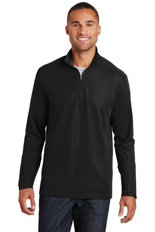 Port Authority Pinpoint Mesh 1/2-Zip (Black)