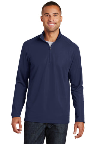 Port Authority Pinpoint Mesh 1/2-Zip (True Navy)