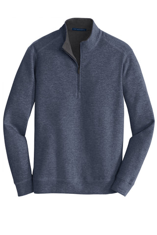 Port Authority Interlock 1/4-Zip (Estate Blue Heather/ Charcoal Heather)