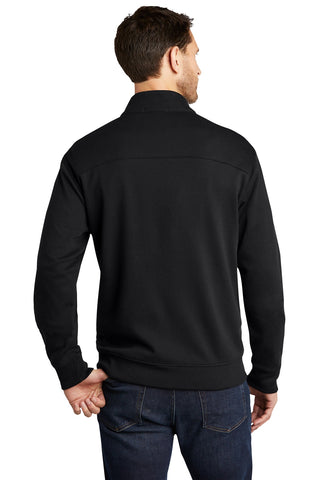 Port Authority Interlock Full-Zip (Deep Black/ Charcoal Heather)