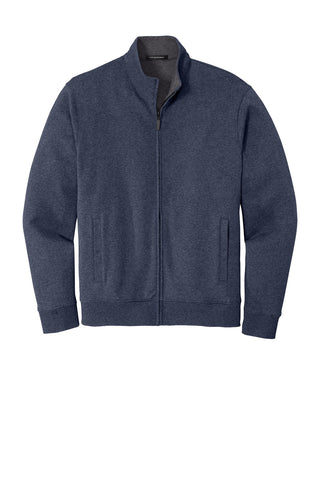 Port Authority Interlock Full-Zip (Estate Blue Heather/ Charcoal Heather)