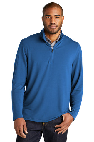 Port Authority Microterry 1/4-Zip Pullover (Aegean Blue)