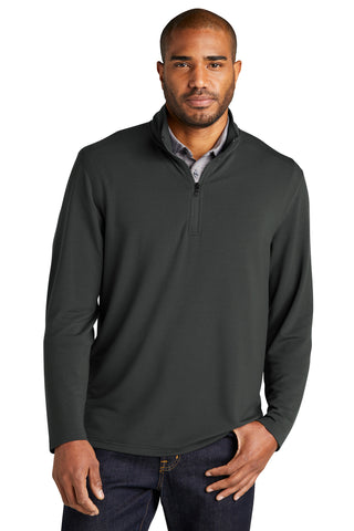 Port Authority Microterry 1/4-Zip Pullover (Charcoal)