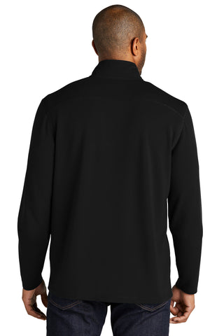 Port Authority Microterry 1/4-Zip Pullover (Deep Black)