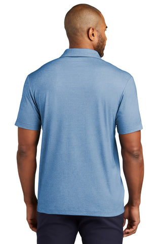 Port Authority Fine Pique Blend Polo (Aegean Blue Heather)