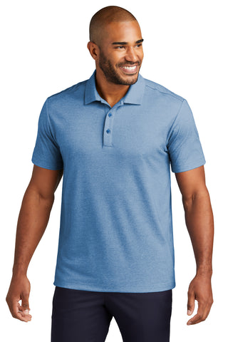 Port Authority Fine Pique Blend Polo (Aegean Blue Heather)