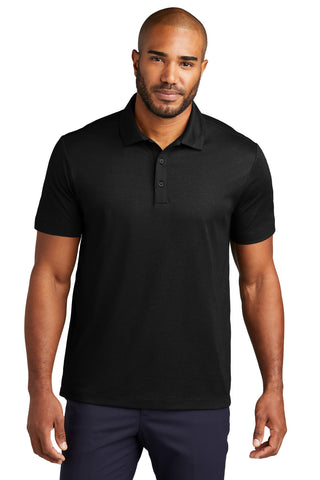 Port Authority Fine Pique Blend Polo (Black Heather)