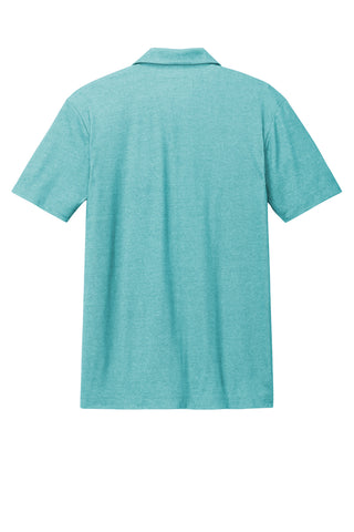 Port Authority Fine Pique Blend Polo (Dark Teal Heather)