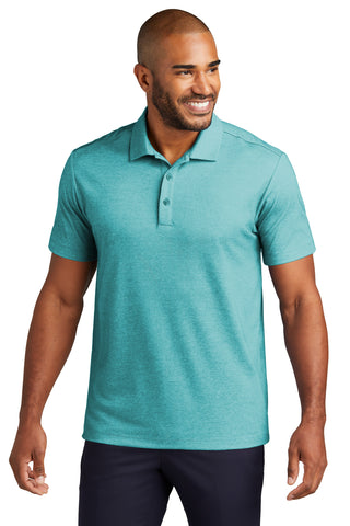 Port Authority Fine Pique Blend Polo (Dark Teal Heather)