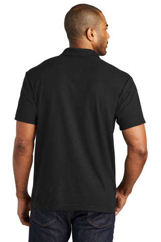 Port Authority C-FREE Cotton Blend Pique Polo (Black)