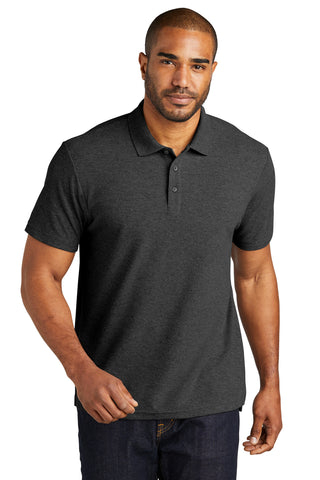 Port Authority C-FREE Cotton Blend Pique Polo (Charcoal Heather)