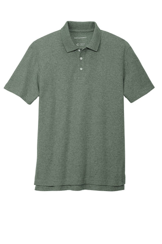 Port Authority C-FREE Cotton Blend Pique Polo (Dark Green Heather)