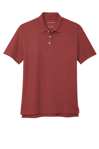 Port Authority C-FREE Cotton Blend Pique Polo (Garnet)