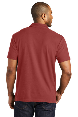 Port Authority C-FREE Cotton Blend Pique Polo (Garnet)