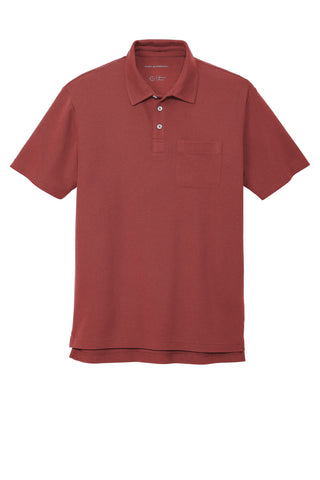 Port Authority C-FREE Cotton Blend Pique Pocket Polo (Garnet)