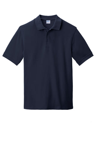 Port & Company Combed Ring Spun Pique Polo (Deep Navy)