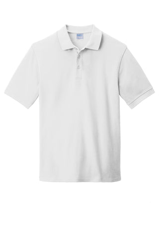 Port & Company Combed Ring Spun Pique Polo (White)