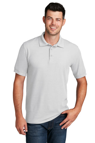 Port & Company Core Blend Pique Polo (White)