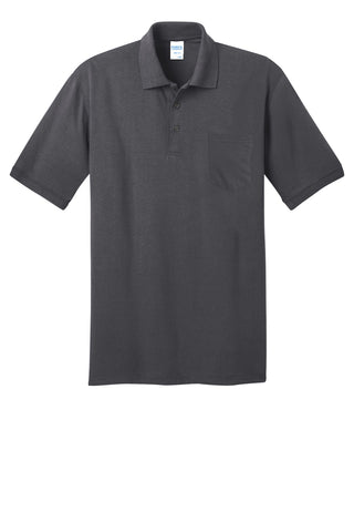 Port & Company Core Blend Jersey Knit Pocket Polo (Charcoal)