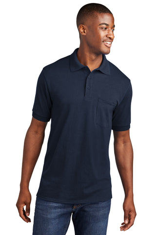 Port & Company Core Blend Jersey Knit Pocket Polo (Deep Navy)