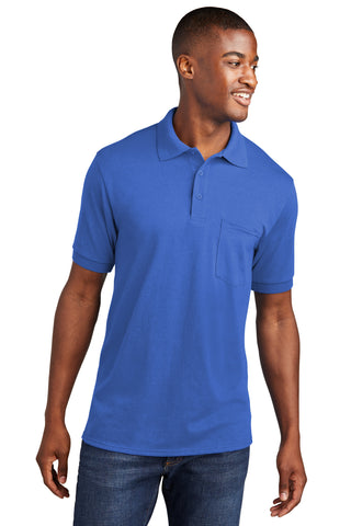 Port & Company Core Blend Jersey Knit Pocket Polo (Royal)