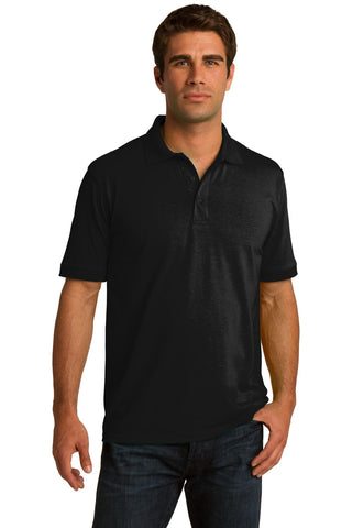 Port & Company Core Blend Jersey Knit Polo (Jet Black)