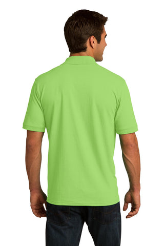 Port & Company Tall Core Blend Jersey Knit Polo (Lime)