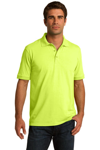 Port & Company Core Blend Jersey Knit Polo (Safety Green)