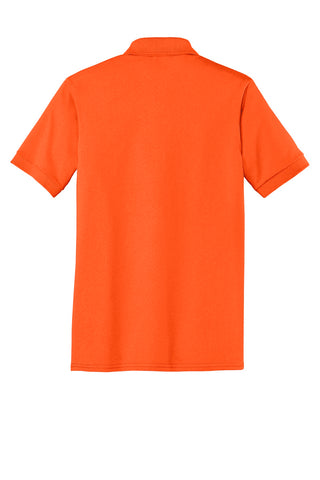 Port & Company Tall Core Blend Jersey Knit Polo (Safety Orange)