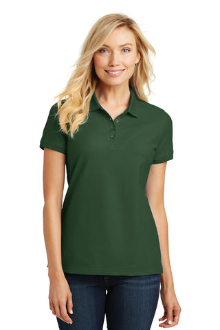 Port Authority Ladies Core Classic Pique Polo (Deep Forest Green)