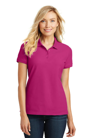 Port Authority Ladies Core Classic Pique Polo (Pink Azalea)