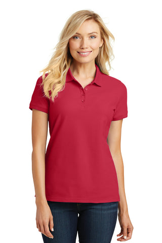 Port Authority Ladies Core Classic Pique Polo (Rich Red)