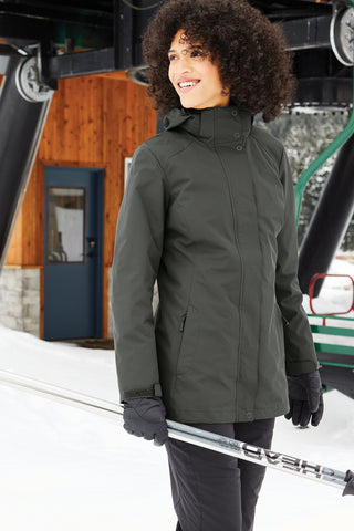 Port Authority Ladies All-Weather 3-in-1 Jacket (Black)