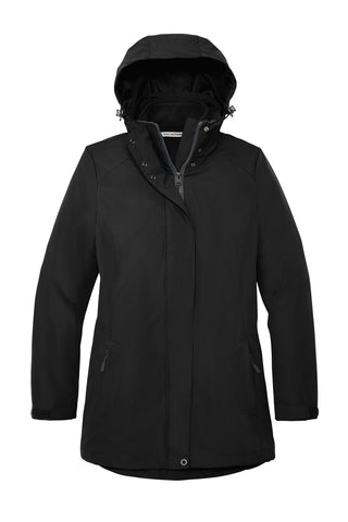 Port Authority Ladies All-Weather 3-in-1 Jacket (Black)