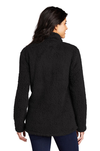 Port Authority Ladies Cozy 1/4-Zip Fleece (Black)