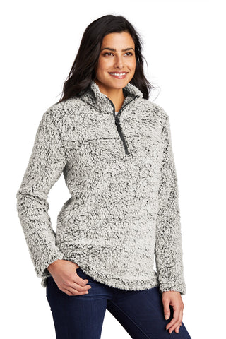 Port Authority Ladies Cozy 1/4-Zip Fleece (Grey Heather)
