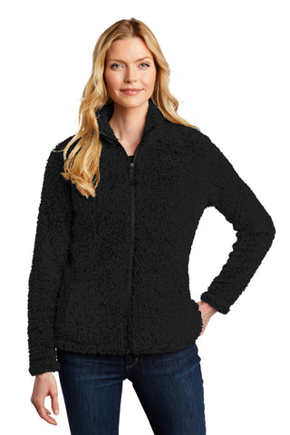 Port Authority Ladies Cozy Fleece Jacket (Black)