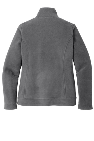 Port Authority Ladies Ultra Warm Brushed Fleece Jacket (Gusty Grey/ Sterling Grey)