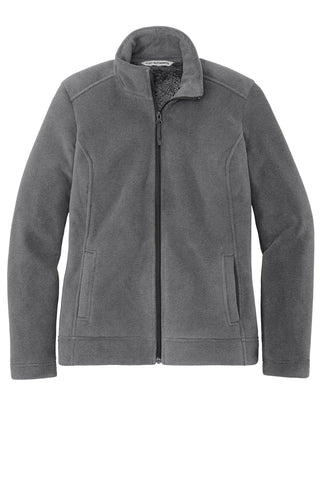 Port Authority Ladies Ultra Warm Brushed Fleece Jacket (Gusty Grey/ Sterling Grey)