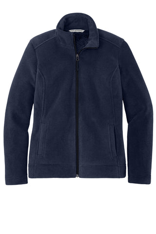 Port Authority Ladies Ultra Warm Brushed Fleece Jacket (Insignia Blue/ River Blue Navy)