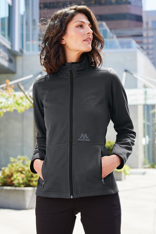 Port Authority Ladies Pique Fleece Jacket (Black)