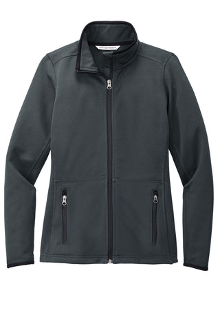 Port Authority Ladies Pique Fleece Jacket (Graphite)