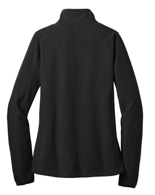 Port Authority Ladies Microfleece 1/2-Zip Pullover (Black)