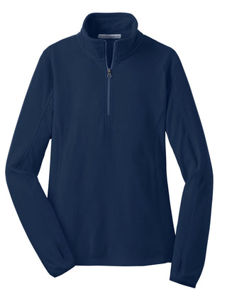 Port Authority Ladies Microfleece 1/2-Zip Pullover (True Navy)