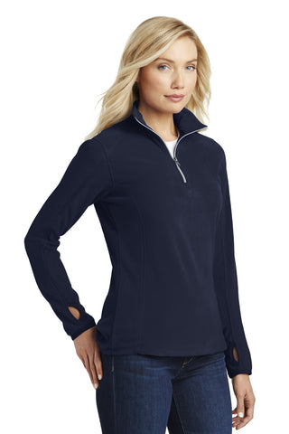 Port Authority Ladies Microfleece 1/2-Zip Pullover (True Navy)