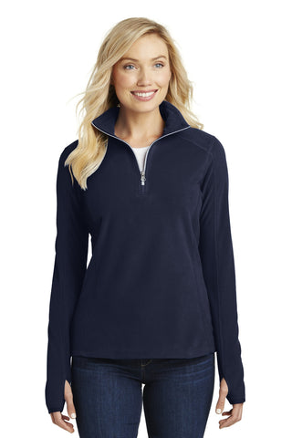 Port Authority Ladies Microfleece 1/2-Zip Pullover (True Navy)