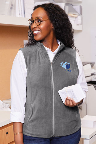 Port Authority Ladies Microfleece Vest (Pearl Grey)